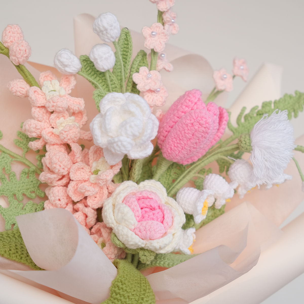 Ethereal Bliss - Premium Crochet Flower Bouquet