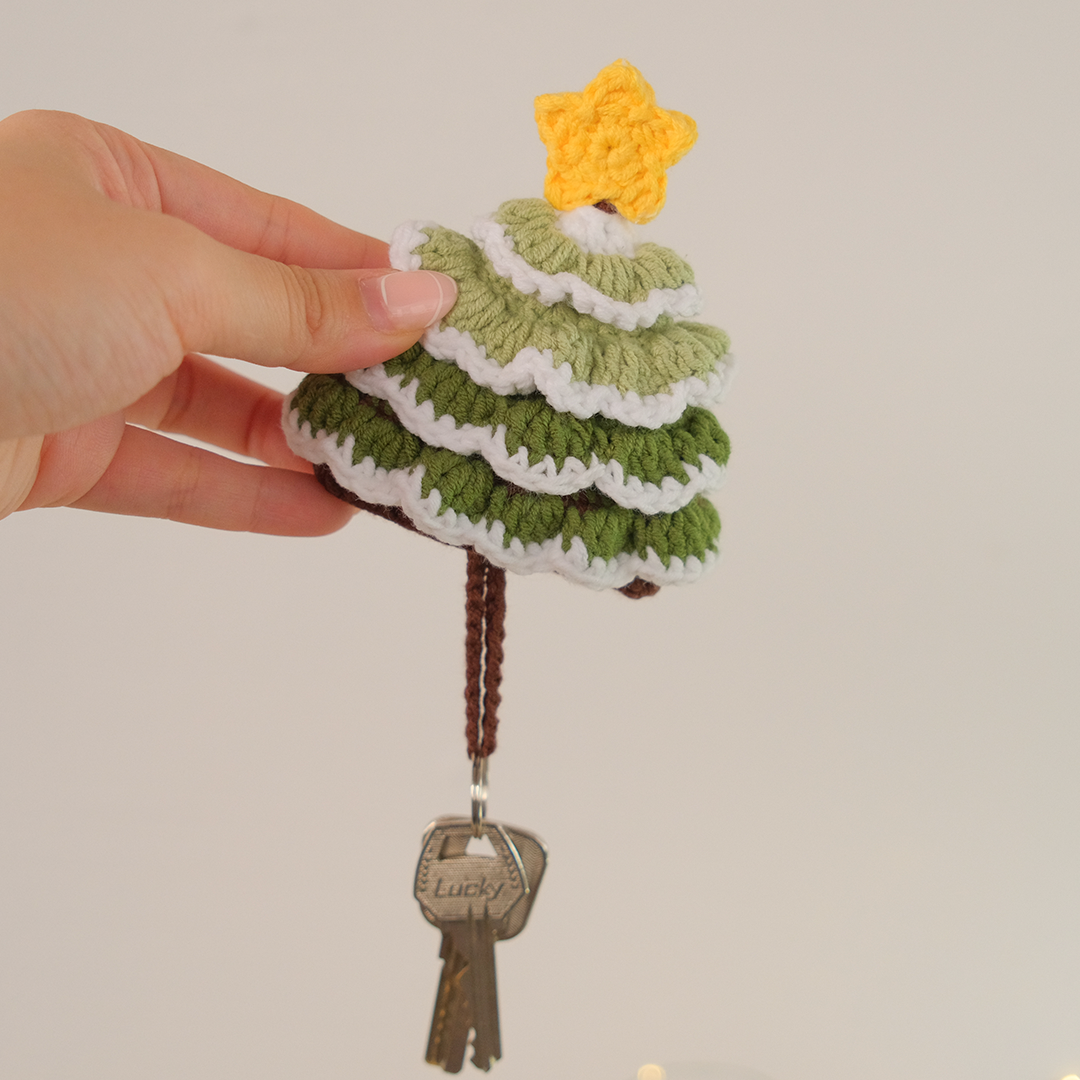 Crochet Christmas Key Pouch