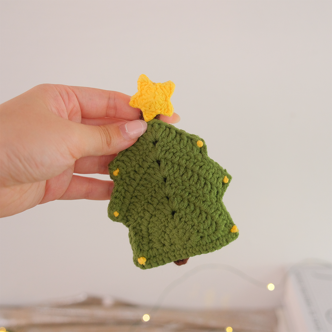 Crochet Christmas Key Pouch