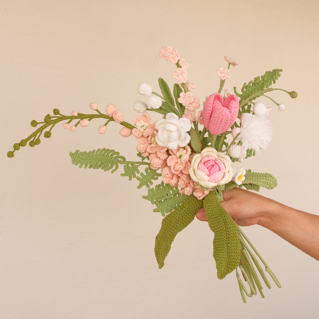 Ethereal Bliss - Premium Crochet Flower Bouquet