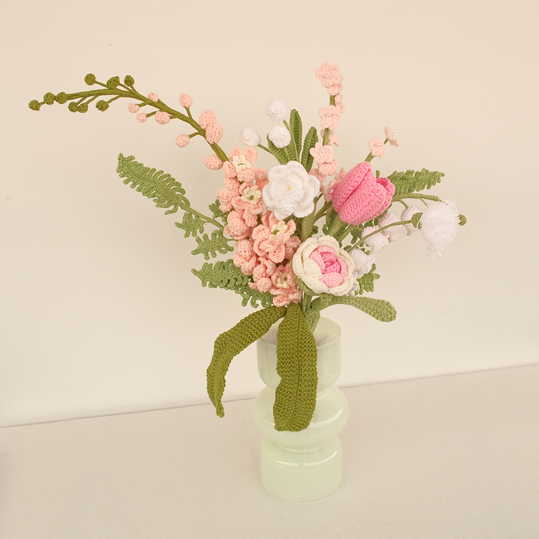 Ethereal Bliss - Premium Crochet Flower Bouquet