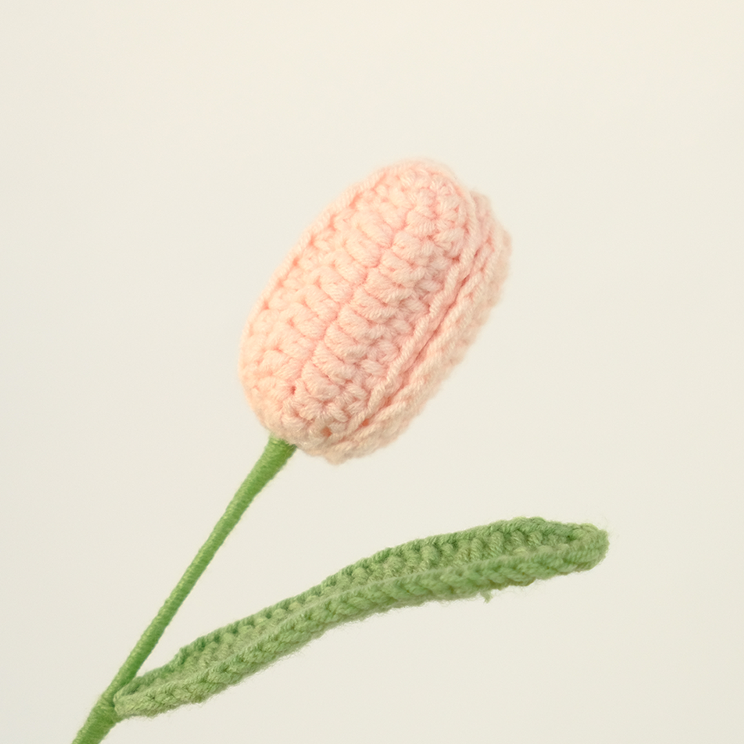 crochet tulip flower_lightpink