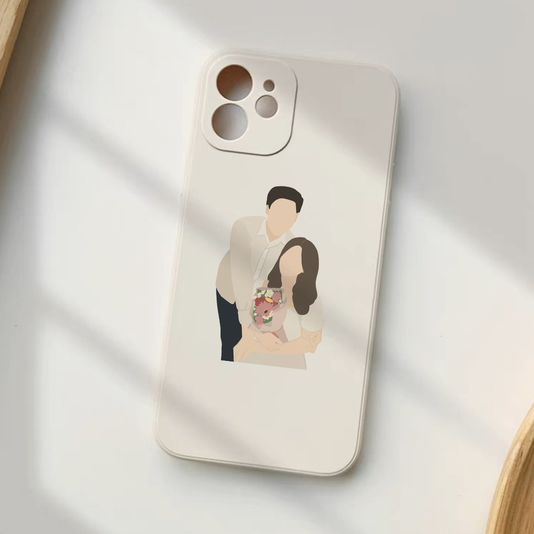 Personalised Portrait Phone Case Couple Gift