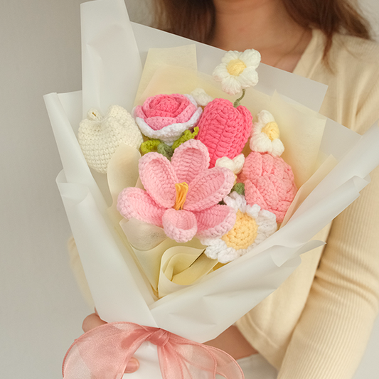 Crochet Flower Bouquet in Singapore Anniversary