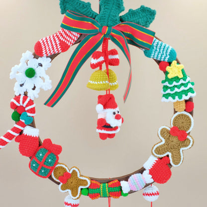 big christmas wreath crochet