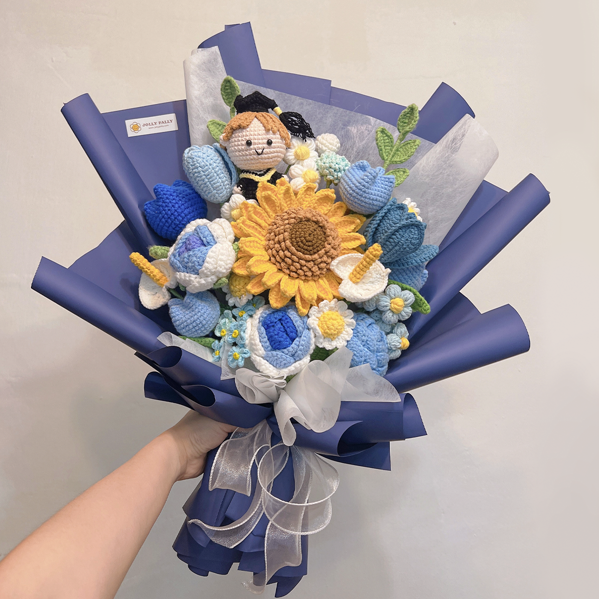 Big W Beginnings -  Graduation Large Crochet Sunflower Bouquet