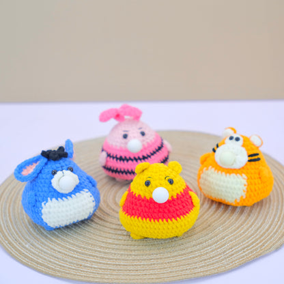 Crochet Bubble Stress Toy - Pooh Family