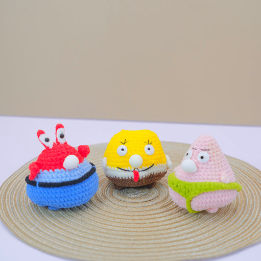 Crochet Bubble Stress Toy - Spongebob Series