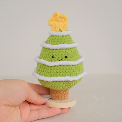 Happy Christmas Tree - Handmade Crochet Christmas Gift