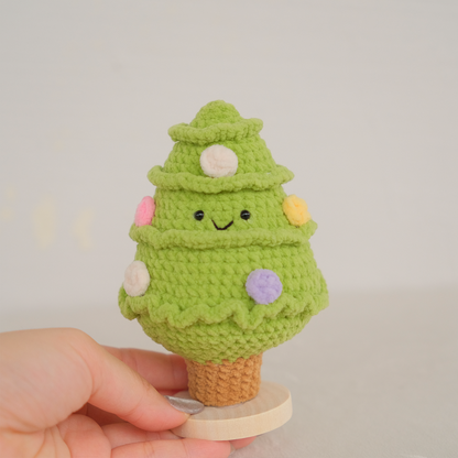 Happy Christmas Tree - Handmade Crochet Christmas Gift