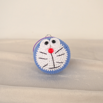 Crochet Doraemon Keychain