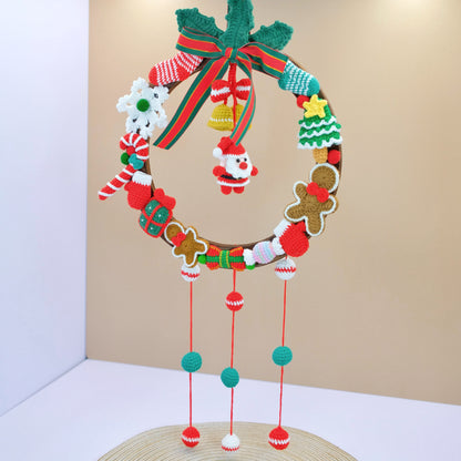 Crochet Christmas Wreath - Christmas Decor Ornament