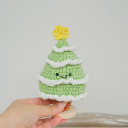 Happy Christmas Tree - Handmade Crochet Christmas Gift