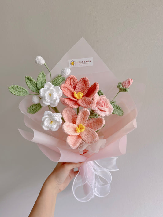First Love - Mix Crochet Tulips Flower Bouquet
