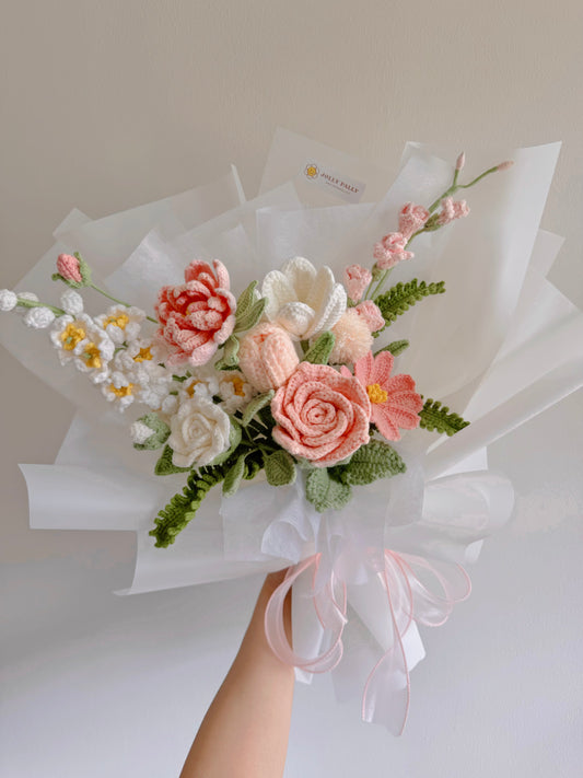 Ethereal Bliss - Premium Crochet Flowers Mix Bouquet