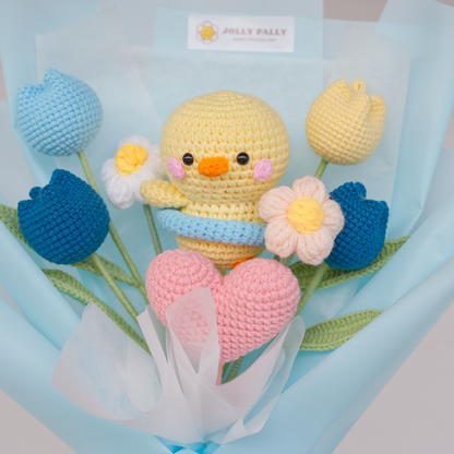 Maisy Bloom - Crochet Duck Flower Bouquet