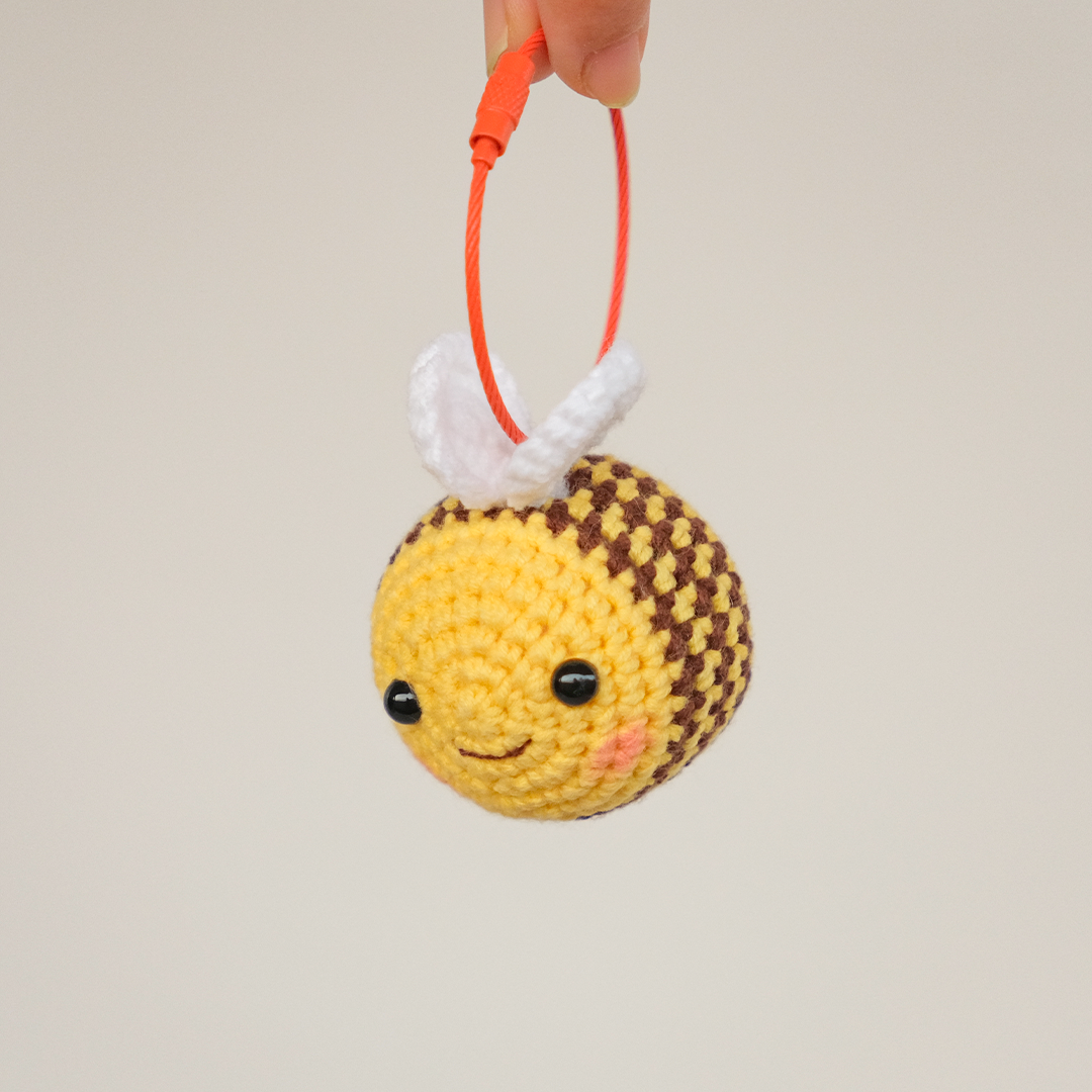 Crochet Bee Keychain