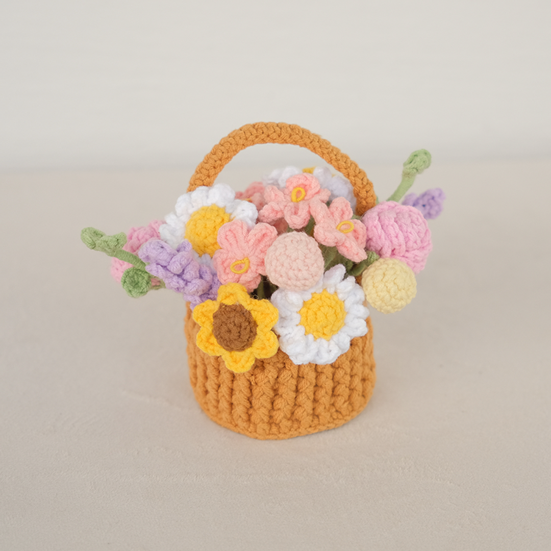 Petite Flower Garden Basket