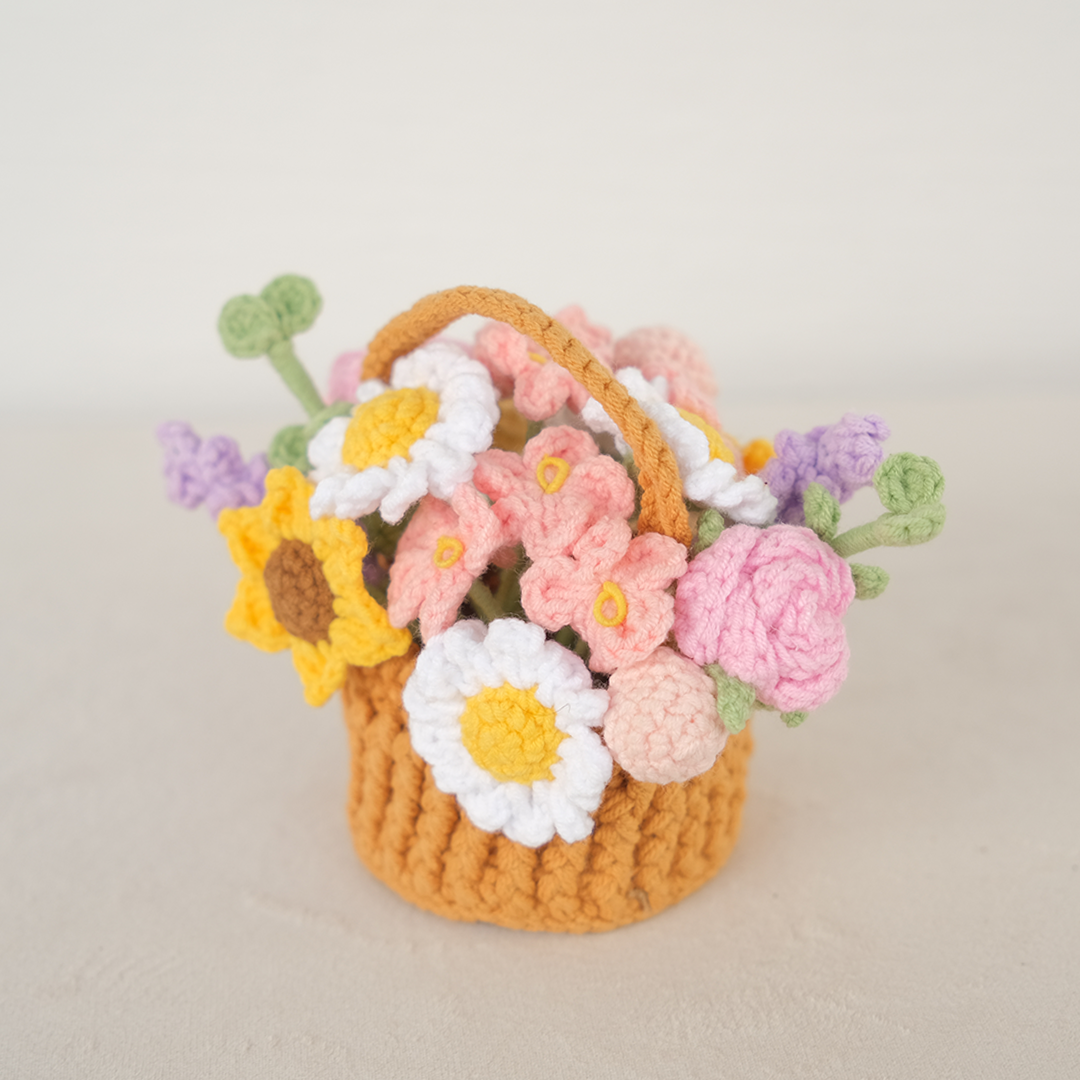 Petite Flower Garden Basket