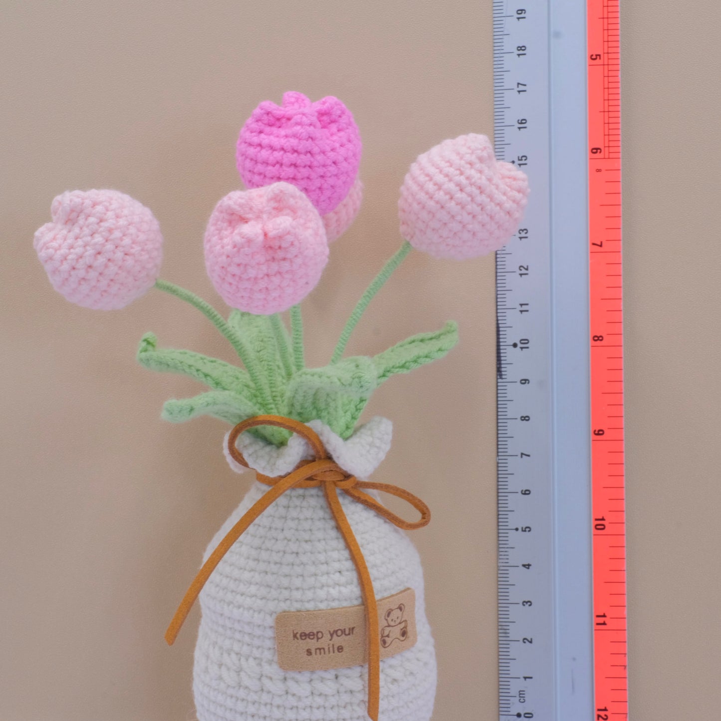 Crochet Chubby Tulip Vase - Handmade Crochet Plant Gift