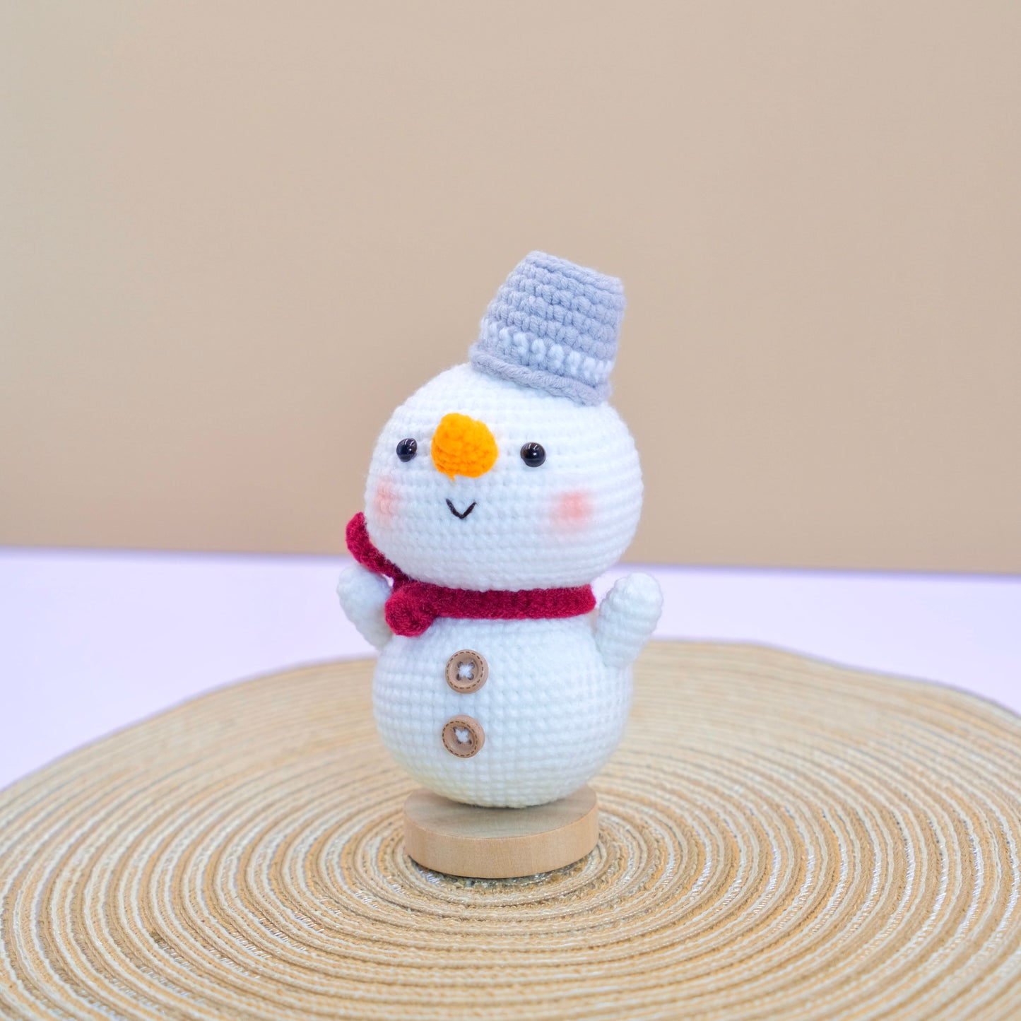 Mr. Snowman - Handmade Crochet Amigurumi Christmas Gift