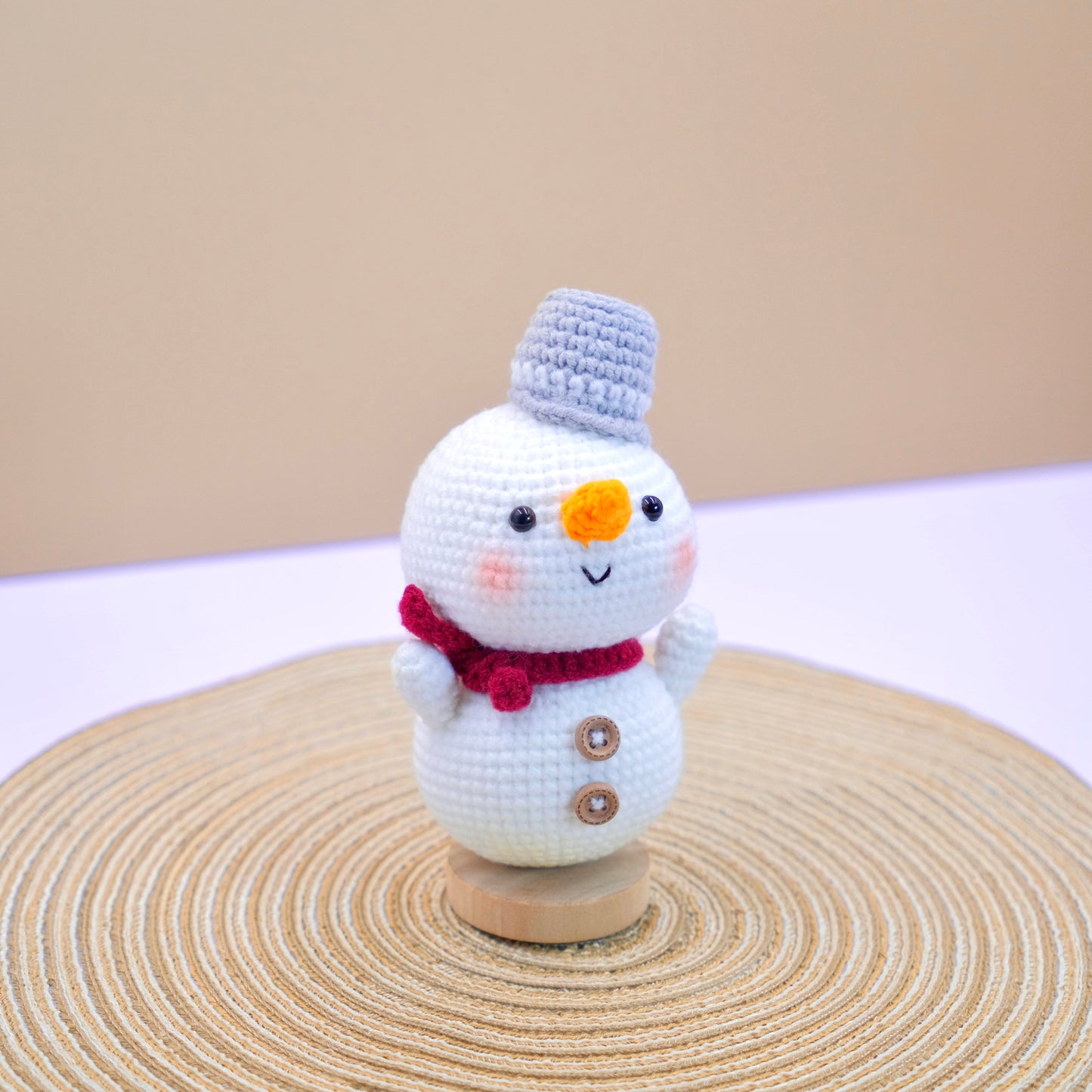 Mr. Snowman - Handmade Crochet Amigurumi Christmas Gift