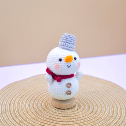 Mr. Snowman - Handmade Crochet Amigurumi Christmas Gift