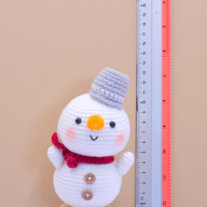 Mr. Snowman - Handmade Crochet Amigurumi Christmas Gift