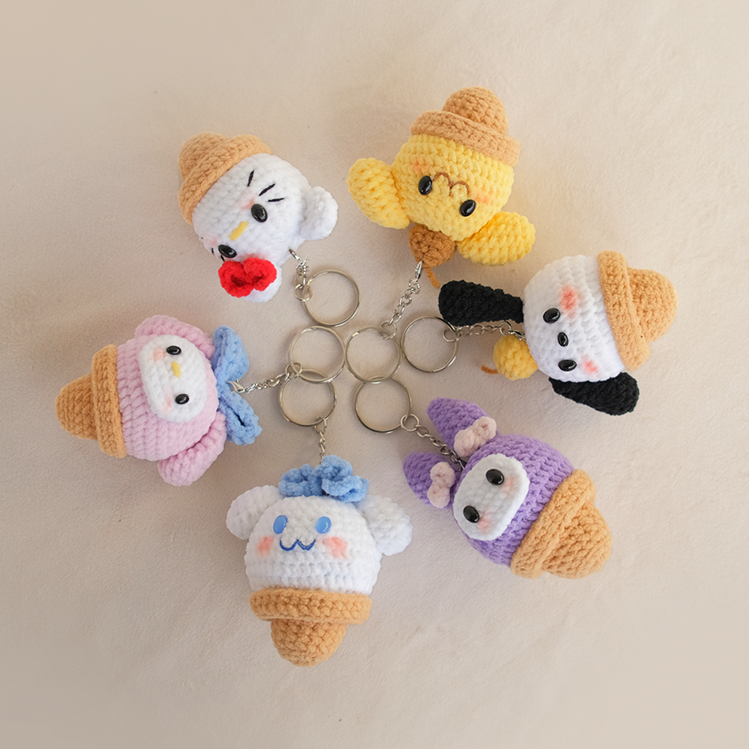 Sanrio Cone Keychain