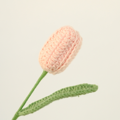 crochet tulip flower_lightpink