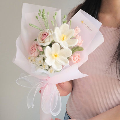 Ethereal Spring - Premium Crochet Tulips Mix Flower Bouquet