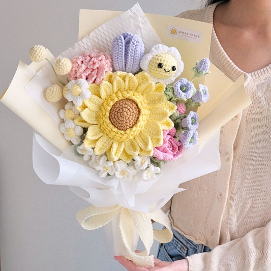 Cheeky Posies - Mini Daisy Crochet Flower Bouquet